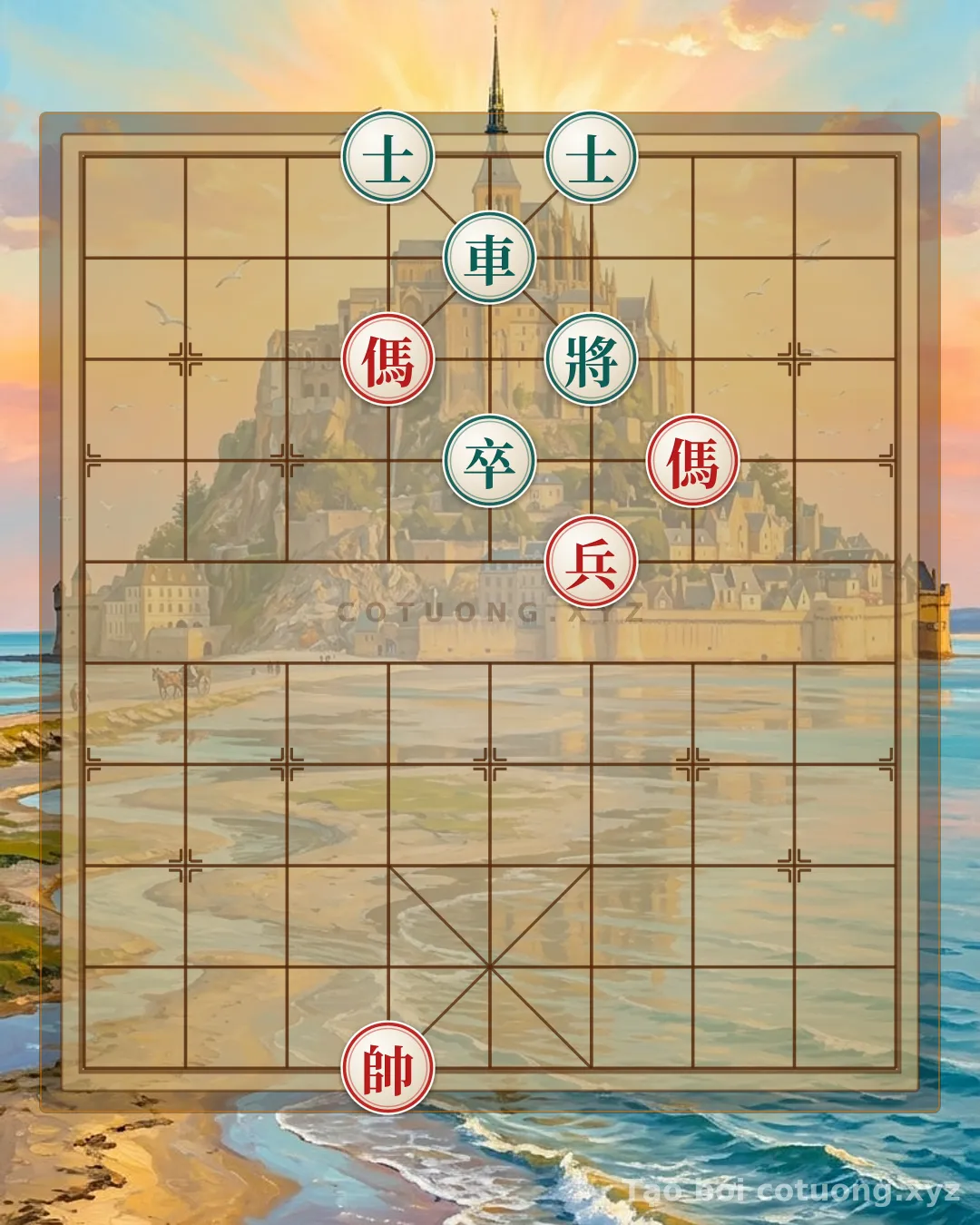 Challenge: The Cruel Endgame: Black's Rook vs. Red's Double Horses, Is There an Escape? - Can you solve it?