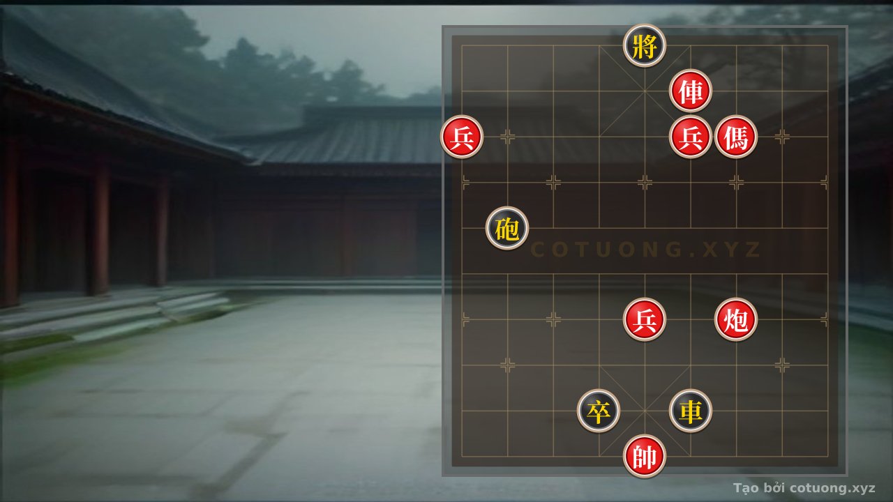 Thế cờ: Xiangqi Counterattack Masterpiece: Red Chariot vs. Black Chariot, Cannon and Soldier Super Dangerous - How to Defend? — Cờ Tướng Online