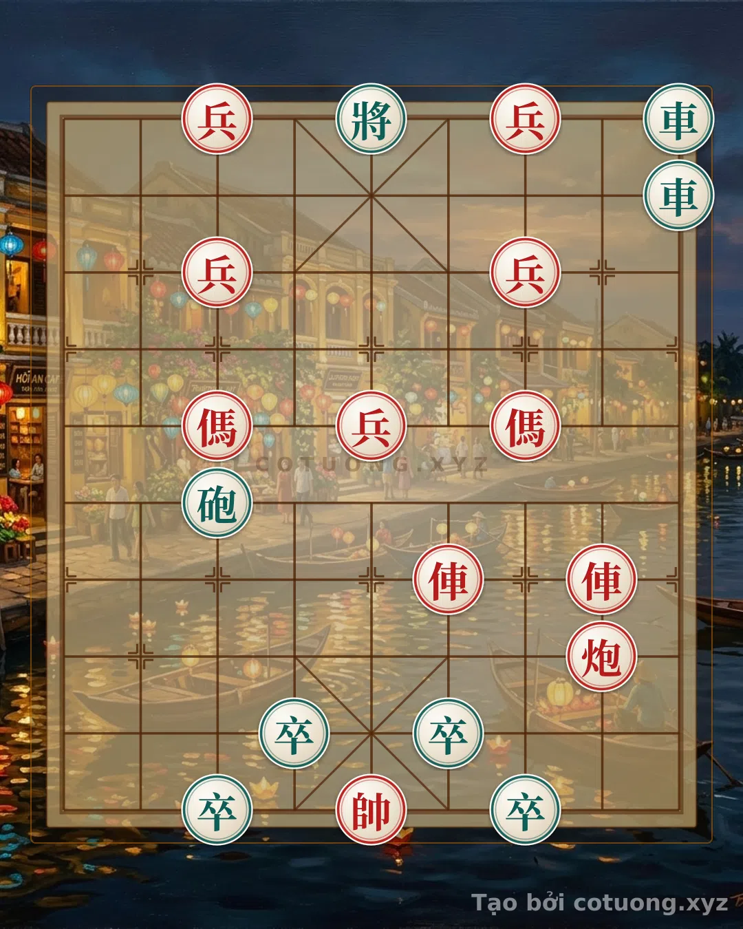 Thế cờ: Defensive Secrets in Xiangqi: Countering the Double Horse Face-to-Face — Cờ Tướng Online