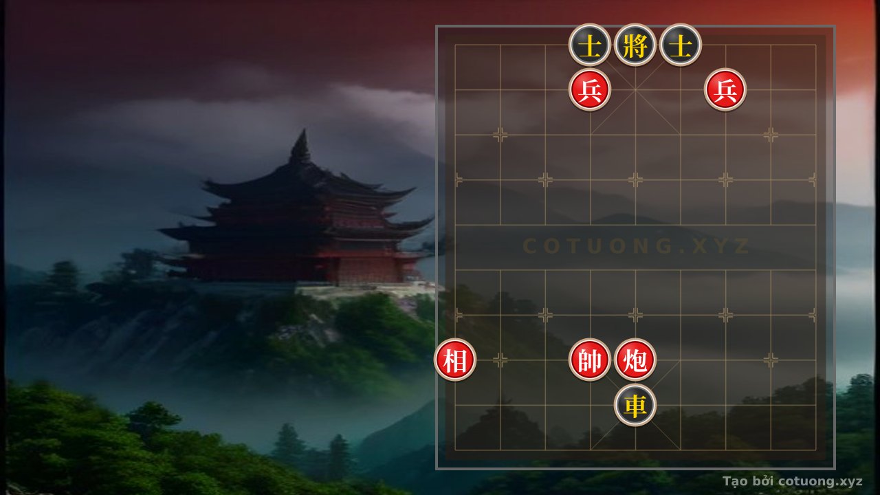 Thế cờ: The 'Rook vs. Cannon' Trick - Breaking Through Black's Defense in the 'Bishop King Bishop' Formation — Cờ Tướng Online