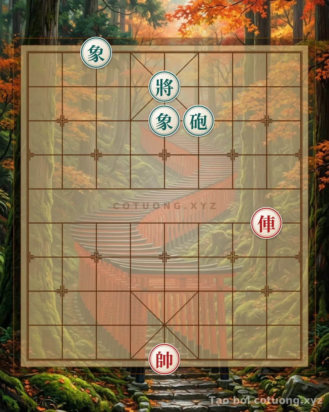 Thế cờ: The Chess Formation Like the White Stork River: The Single Chariot Sweeps Thousands, Thinking to Escape but the Siege is Already Set — Cờ Tướng Online