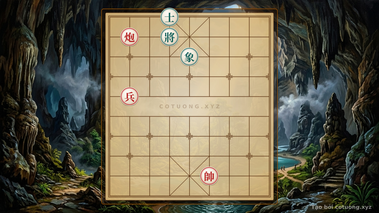 Thế cờ: The White Dragon Strategy: Red Cannon Retreats from 8th Rank to 7th Rank - Extreme Pawn Sacrifice Tactics — Cờ Tướng Online