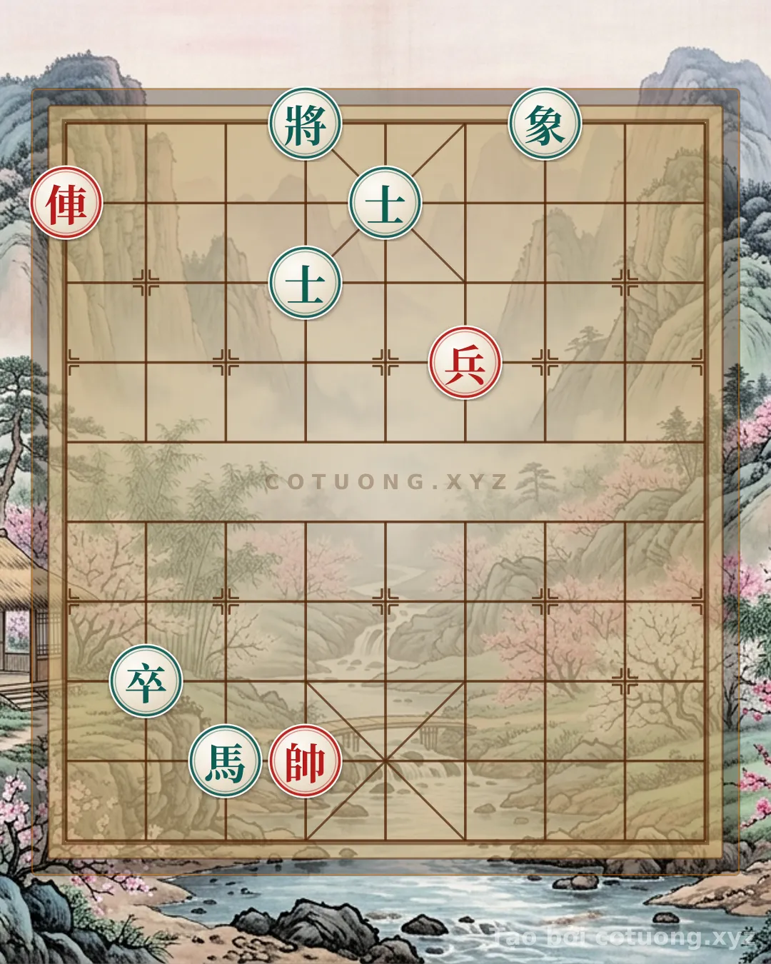 Challenge: Secret Tactics for the Rook Pawn vs. Horse Pawn 2 Advisors Elephants Formation: Ancient Red Strategy - Can you solve it?