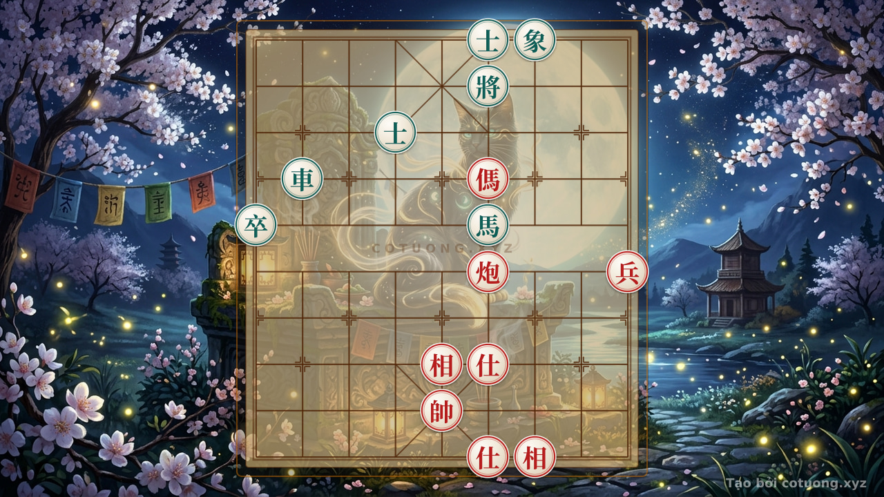 Thế cờ: Xiangqi Tactics: Defeating Black in 10 Moves - The Red Master's Secret — Cờ Tướng Online