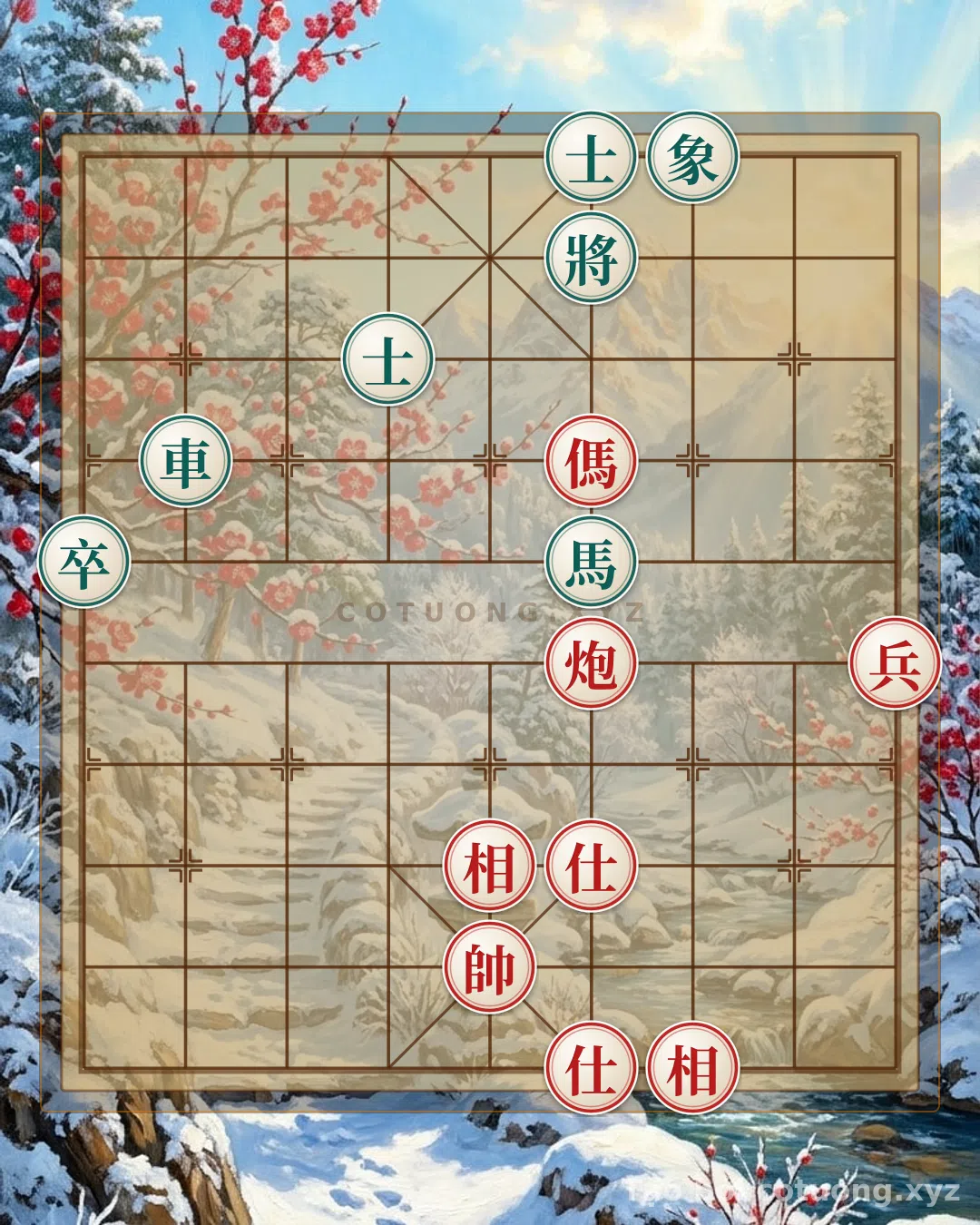 Thế cờ: Xiangqi Tactics: Defeating Black in 10 Moves - The Red Master's Secret — Cờ Tướng Online