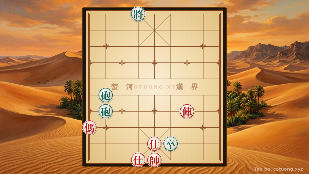 Thế cờ: Red's 'Empty Cannon' Trap: Beware of the Rook on File 3, Rank 4 — Cờ Tướng Online