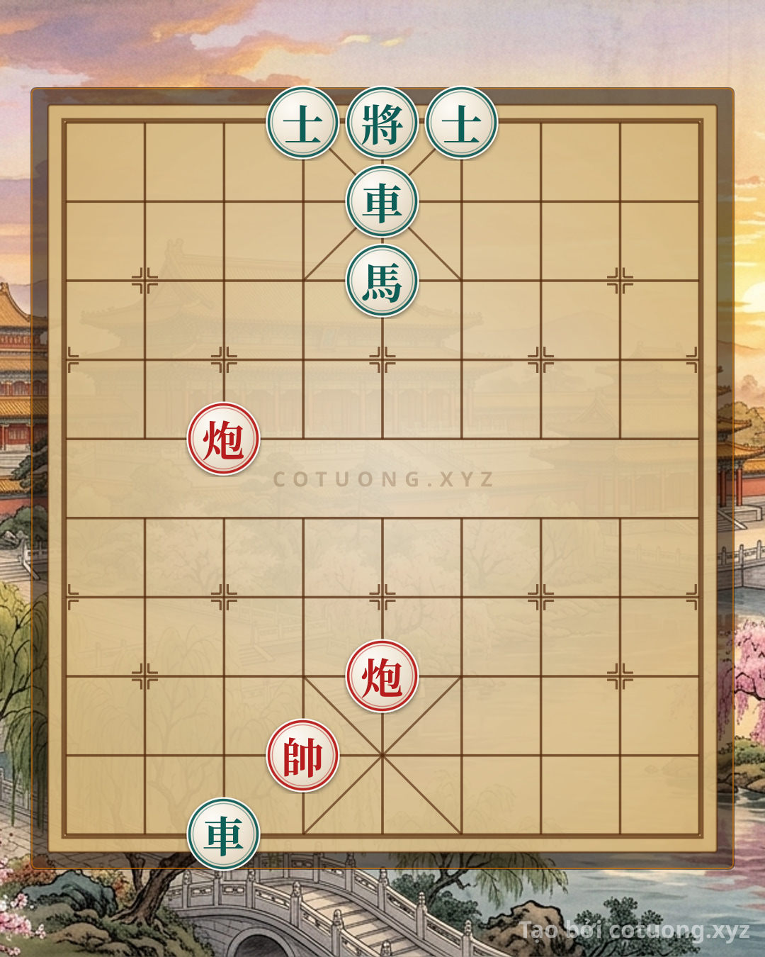 Challenge: Red Cannon 'Tấn Lộ 6' - The Secret to Breaking the Black's Defense with Just 2 Cannons: 