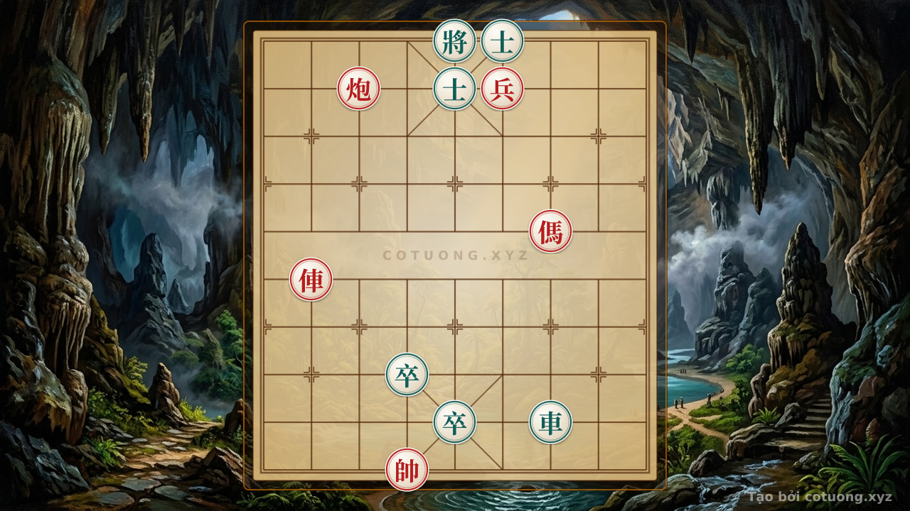 Thế cờ: Xiangqi: Red Cannon Charge - Unexpected Counterattack Tactics with Double Rook and Horse — Cờ Tướng Online