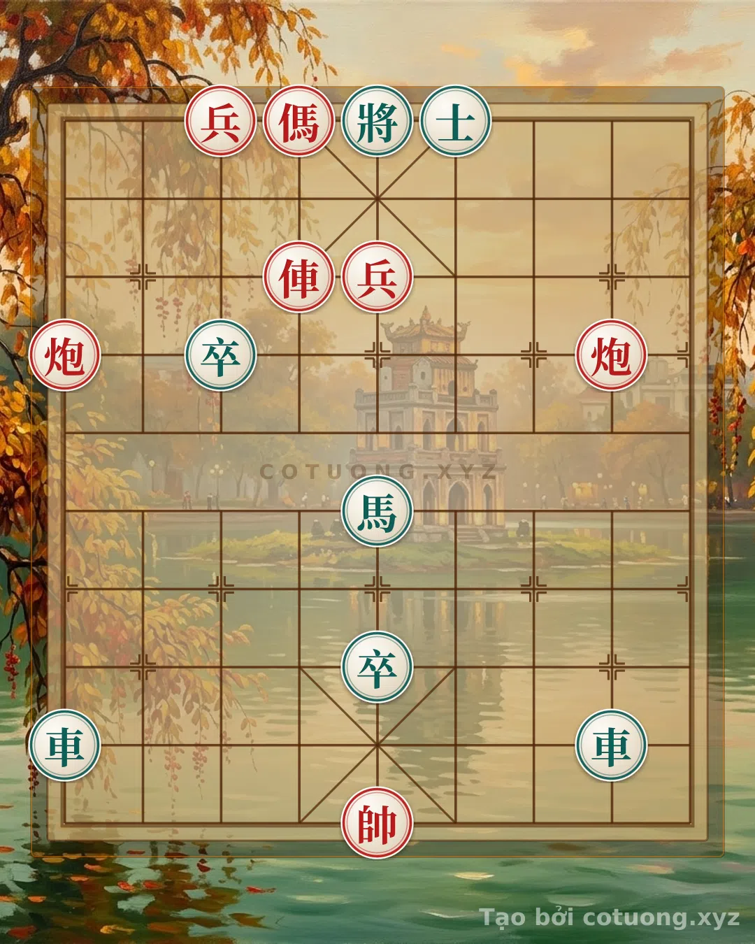 Thử Thách: Cờ Tướng Đỏ Đánh Lật: 