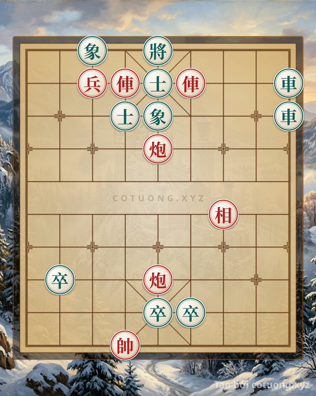 Challenge: Xiangqi Counterattack Tactics: When 2 Rooks, 2 Cannons, and a Bishop Face 2 Rooks, 3 Pawns, 2 Advisors, and 2 Elephants - Turning a Hopeless Position into Victory - Can you solve it?