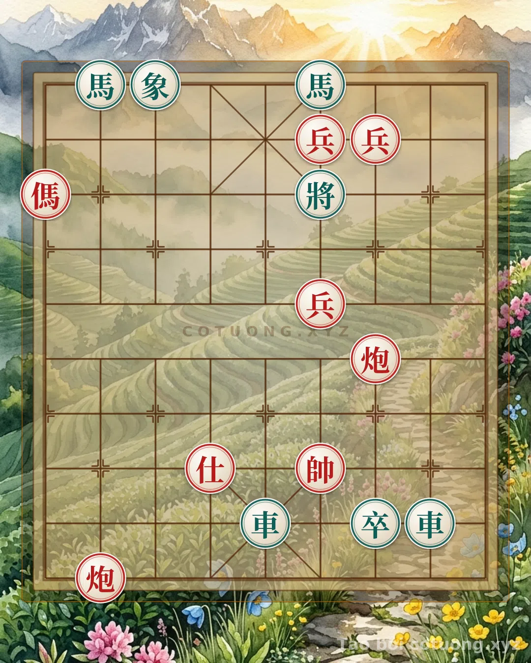 Challenge: Double Red Horse Trap: The 'Empty Cannon' Strategy and Warning for the Black General - Can you solve it?