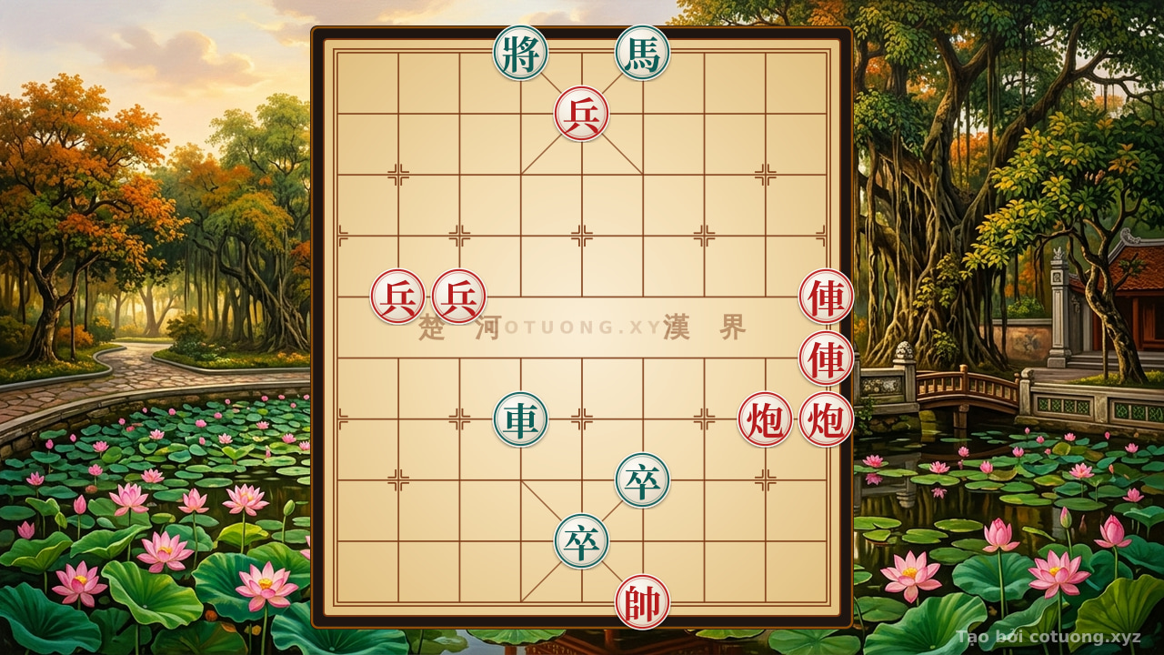 Thế cờ: The Subtle Trap: Red Breaks Black's Defense in 5 Moves — Cờ Tướng Online