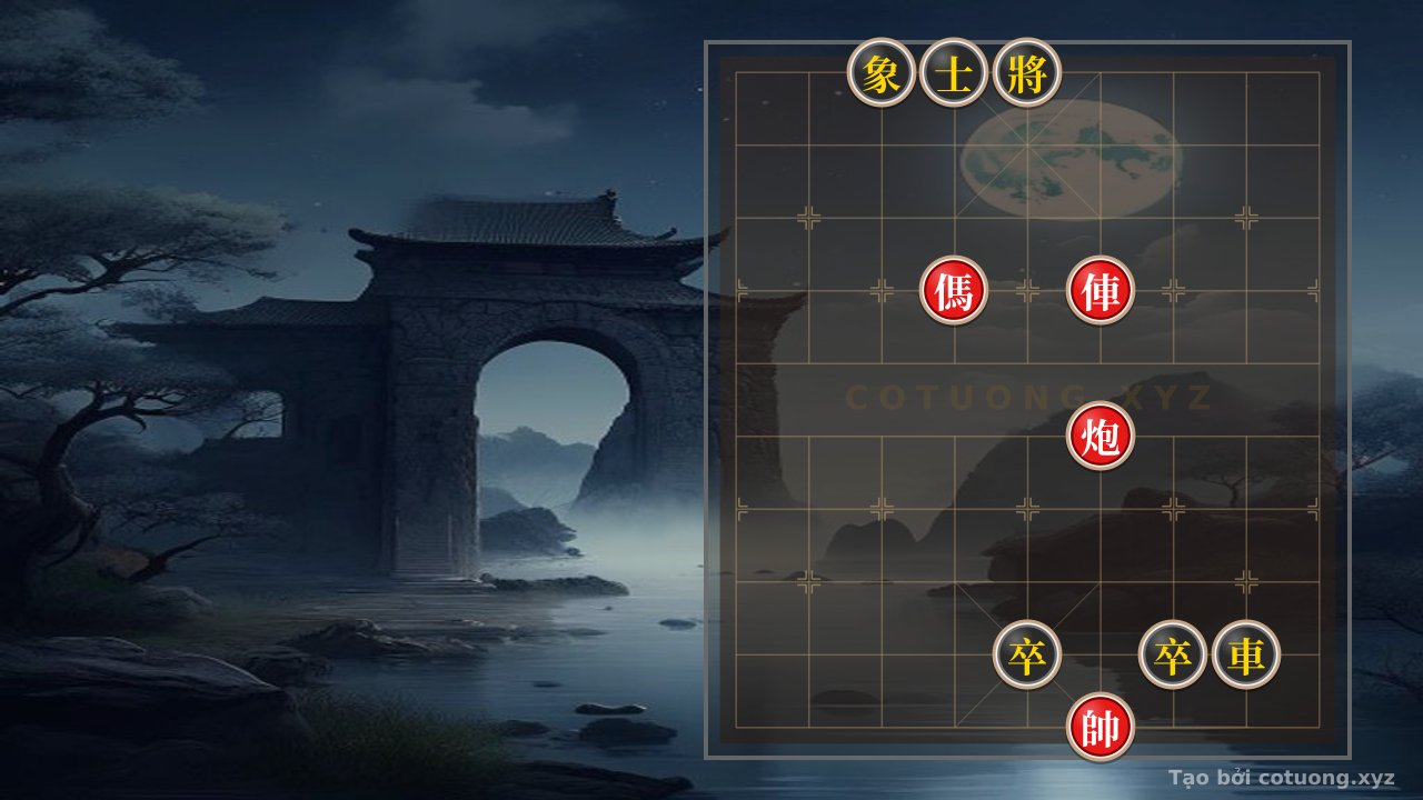 Thế cờ: The Onslaught of the Red General: Red's Aggressive Strategy — Cờ Tướng Online