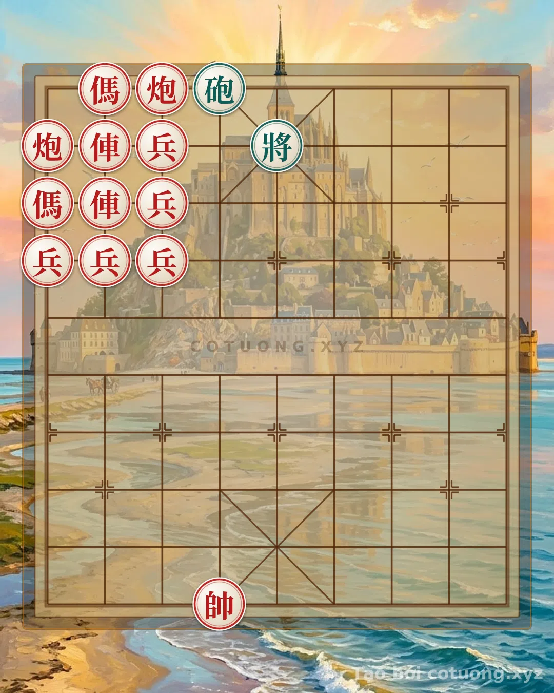 Thế cờ: Song Ma vs. Cannon: Red's Essential Tactics When Black's General Has Only One Cannon — Cờ Tướng Online