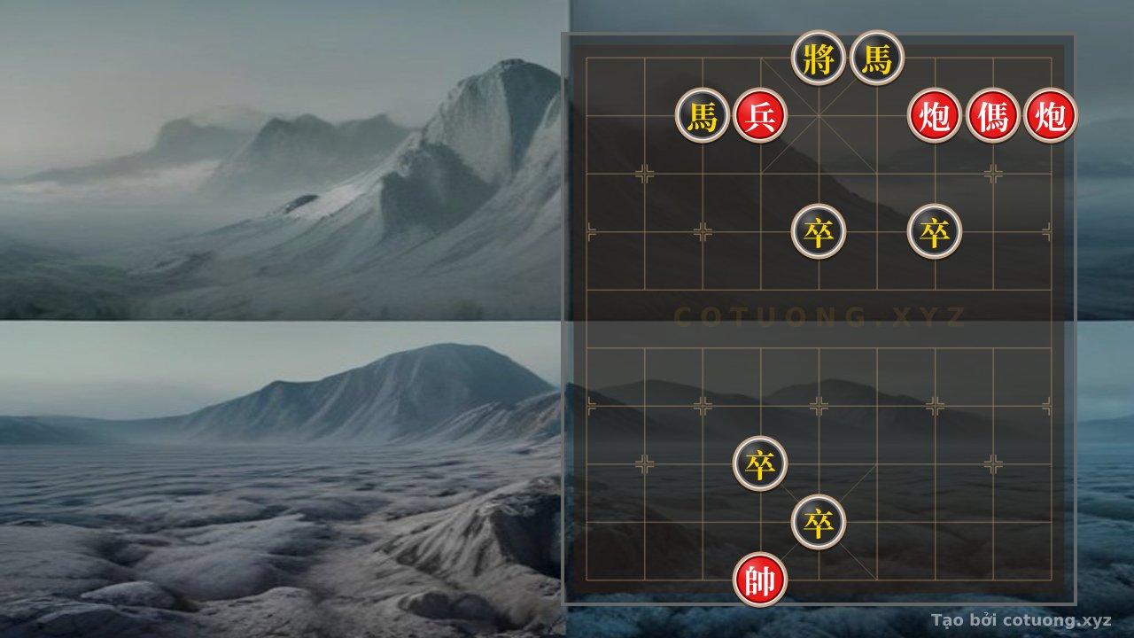 Thế cờ: Xiangqi: Red's Strategy to Break Black's Defense in the 'Xich Bi' Formation — Cờ Tướng Online