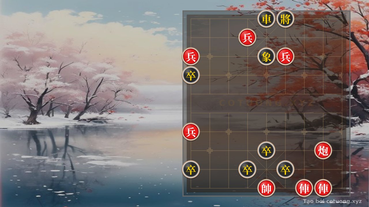 Thế cờ: Classic Attack: When the Red Rooks and Cannons Face the Black Rook with Five Pawns - The Fierce Battle Between Leadership and Psychology — Cờ Tướng Online