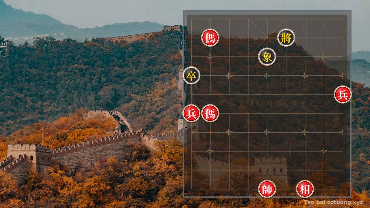 Thế cờ: Xiangqi: The Double Horse Legged Battle - Lessons in Patience and Courage — Cờ Tướng Online