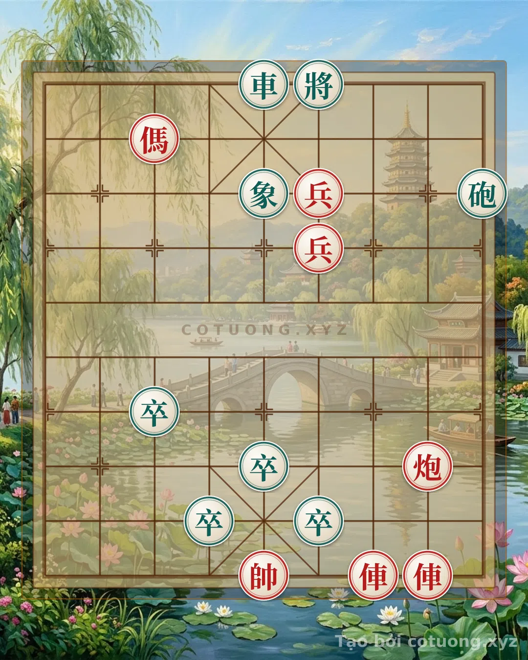 Thử Thách: Cờ Tướng: Bí Kíp Đánh Xe Đen Lộ 5 Hàng 10 Trong Thế Trận 'Mã Ngọa Tào' - Bạn có thể giải được?