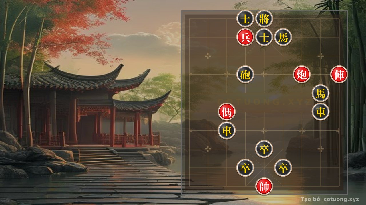 Thế cờ: Xiangqi Master: The Art of Breaking Black's Defense with Double Horses — Cờ Tướng Online
