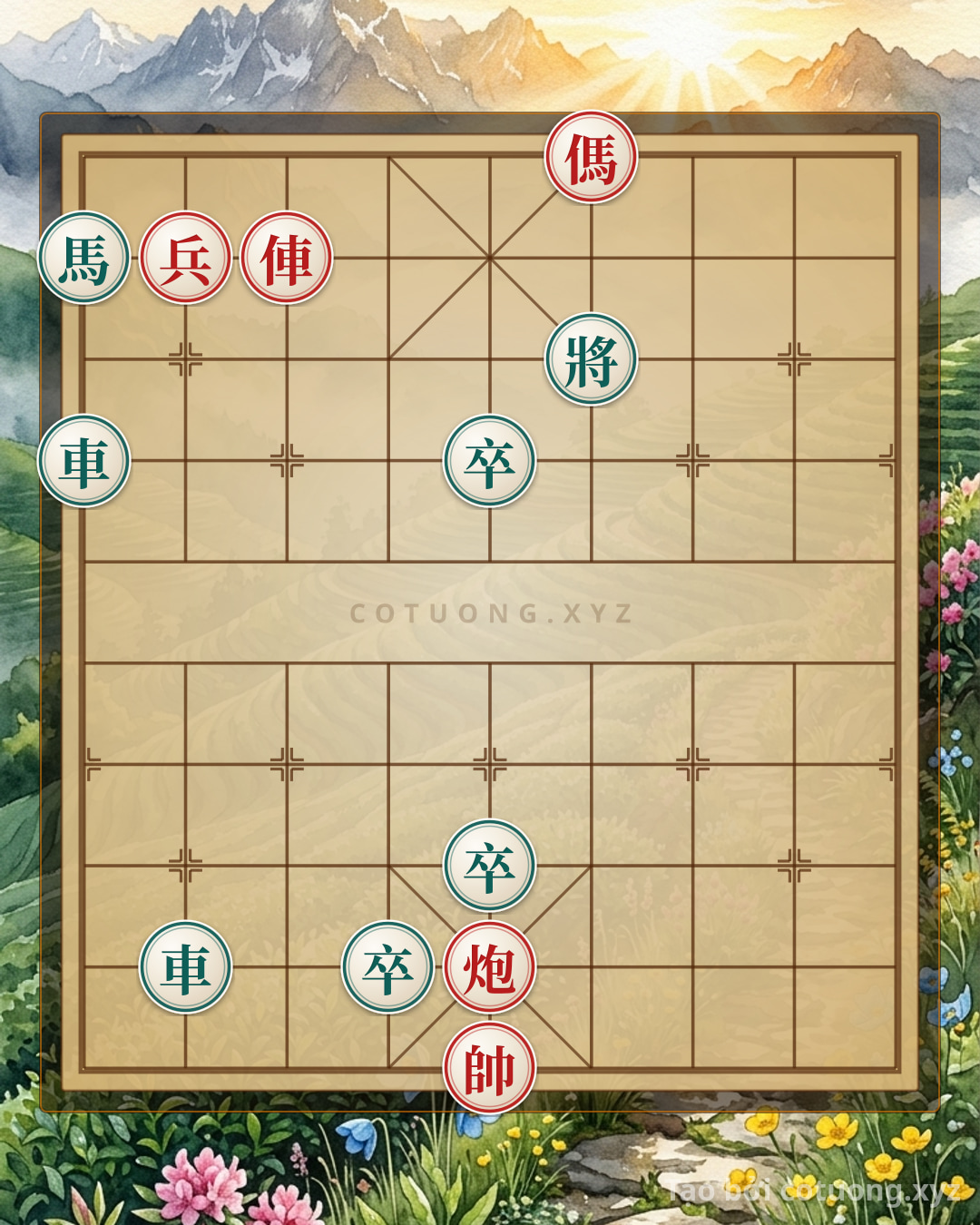 Thế cờ: Xiangqi: Strategic Rook 7th Rank Opening — Cờ Tướng Online