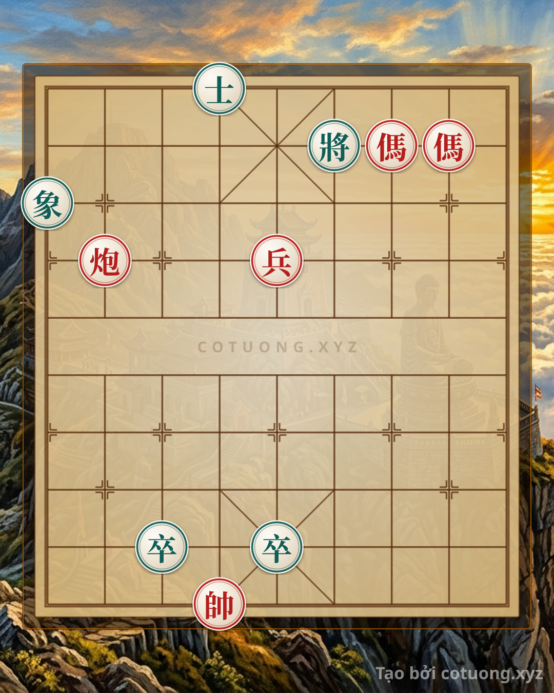 Challenge: The Secret Tactics of the Jianghu Chessboard: How the Red Cannon and Horses Can Crush the Black Advisor and Elephant - Dare You Challenge? - Can you solve it?