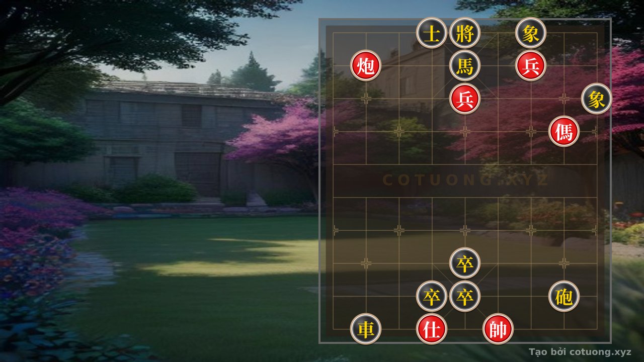 Thế cờ: Xiangqi (Chinese Chess) Masterpiece: Red's Brilliant Victory Over Black in 5 Moves — Cờ Tướng Online