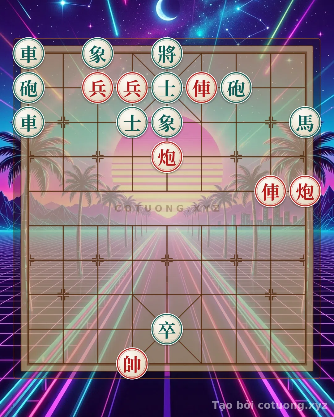 Thế cờ: Xiangqi (Chinese Chess) 1/10: Red Chariot Rushes Straight into Black's Defense - A Strategy of Patience and the Turning Point — Cờ Tướng Online