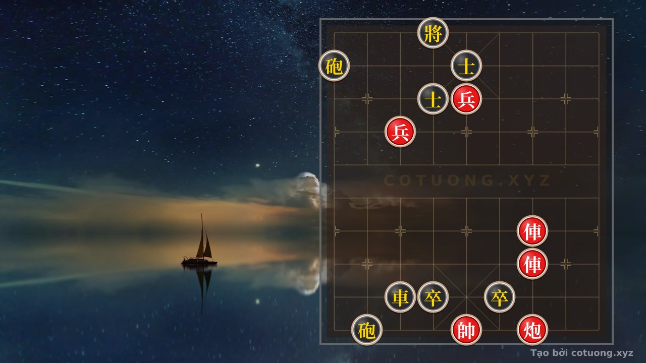 Thế cờ: Mysterious General's Chess: Red Chariot 'Freezing the Sword Blade' Breaks Black Cannon's Defensive Formation — Cờ Tướng Online