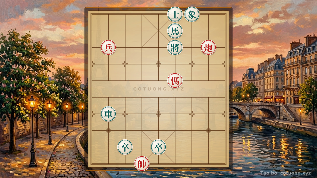 Thế cờ: Xiangqi: Master Defense Strategy - Black Chariot and Black Advisor Position — Cờ Tướng Online