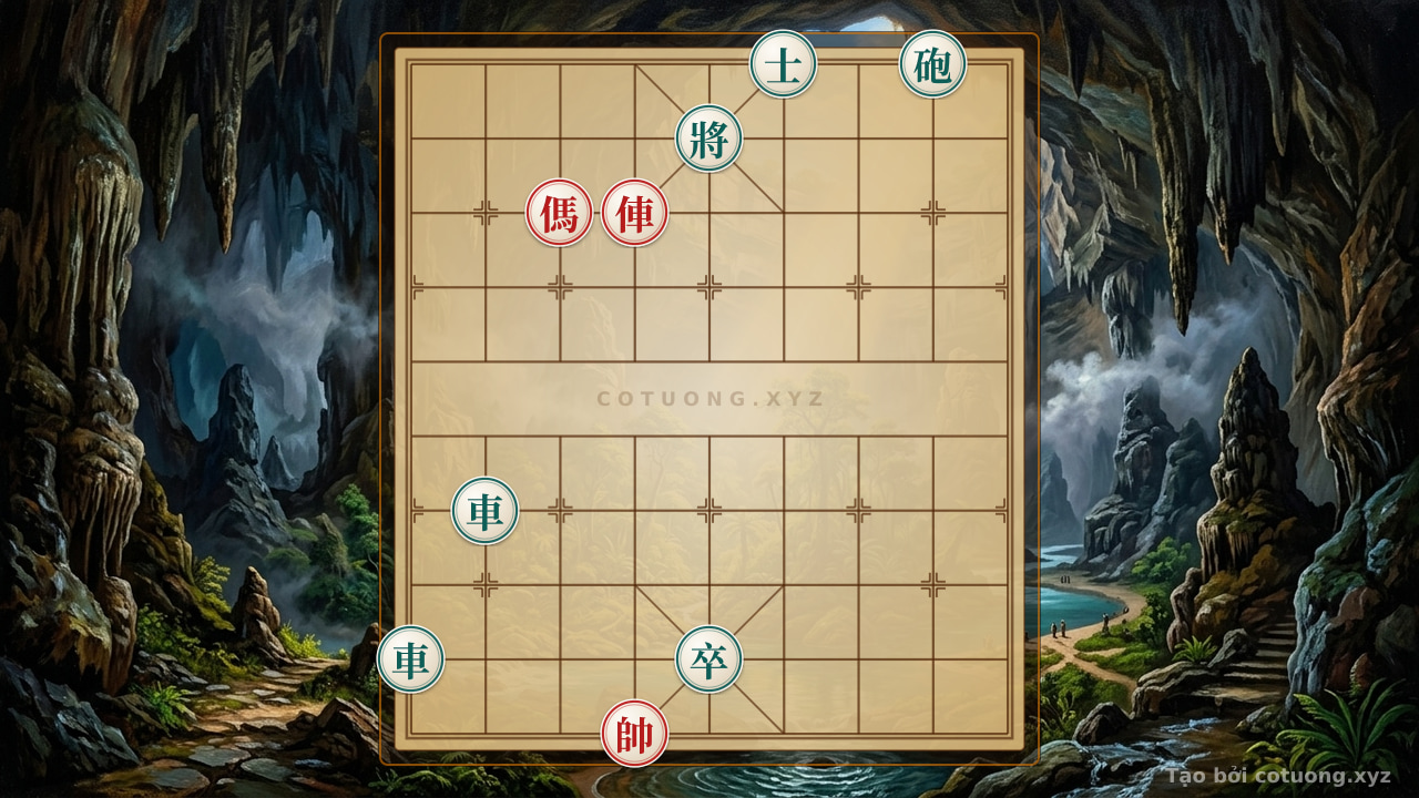 Thế cờ: Xiangqi: Winning the 'Red Horse Assault' Formation in Battle — Cờ Tướng Online
