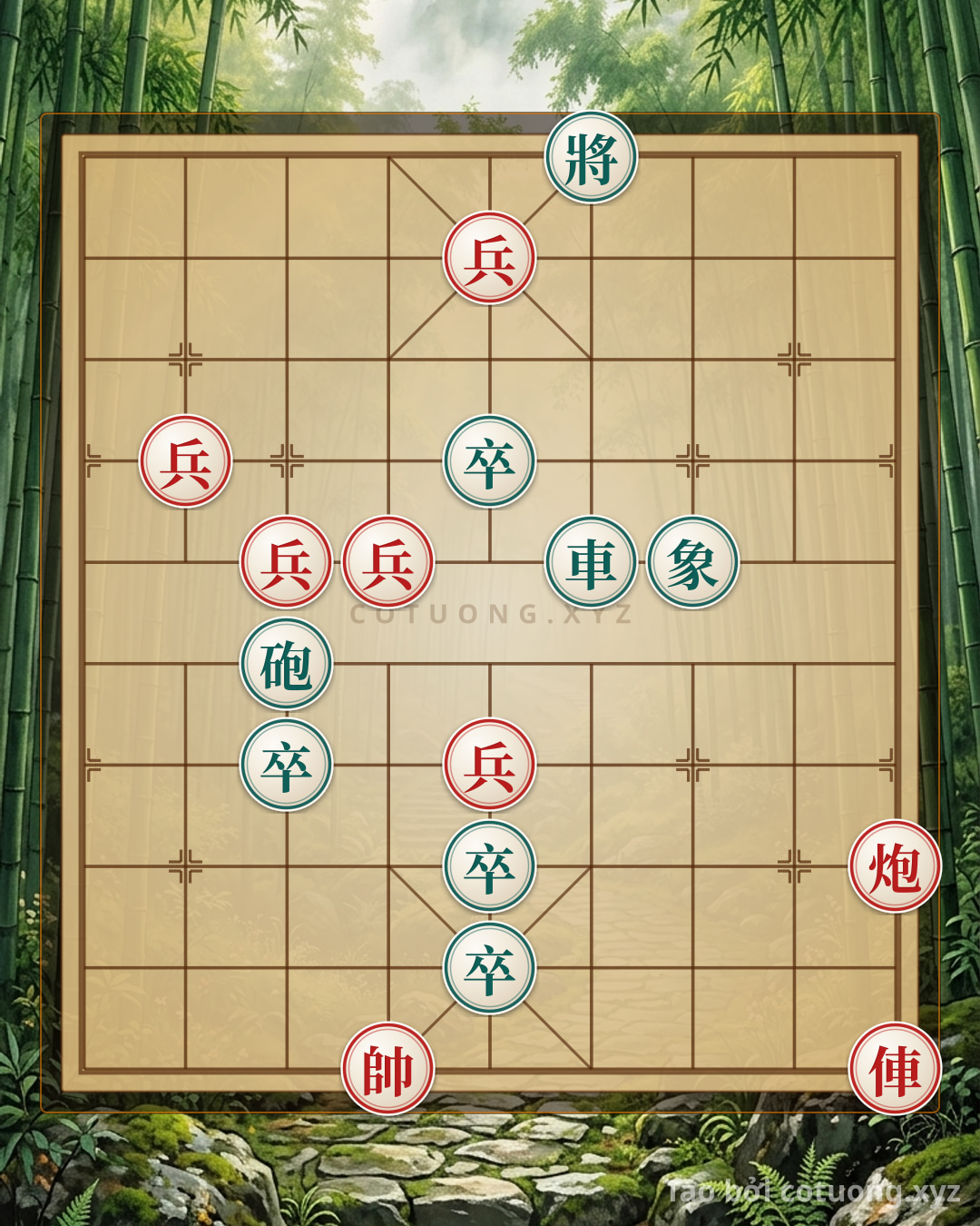 Challenge: Xiangqi: The Red's Secret Strategy to Break the Black's Formation - Master Military Tactics - Can you solve it?