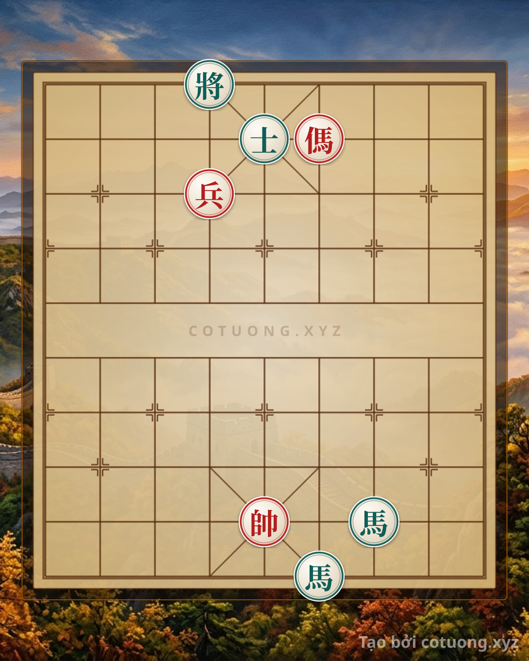 Challenge: Lesson: Horse Choke vs. 2 Horses Elephant - Horse Choke Counterattack Tactics - Can you solve it?