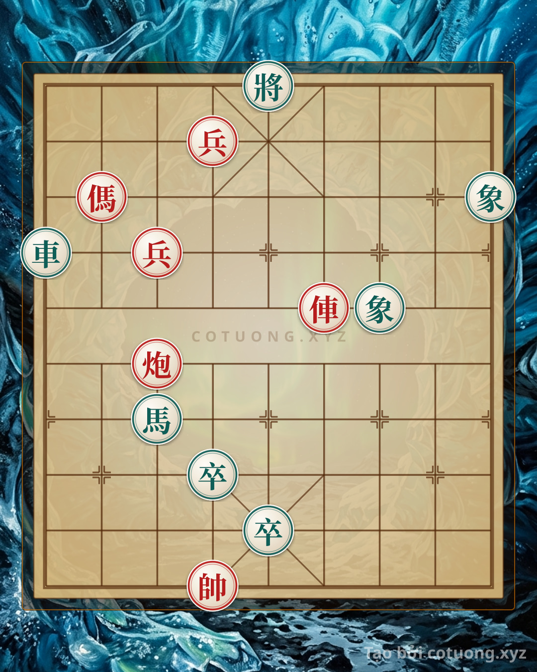 Challenge: Red General Chess: The Smartest Counterattack Strategy from a Tricky Position - Can you solve it?