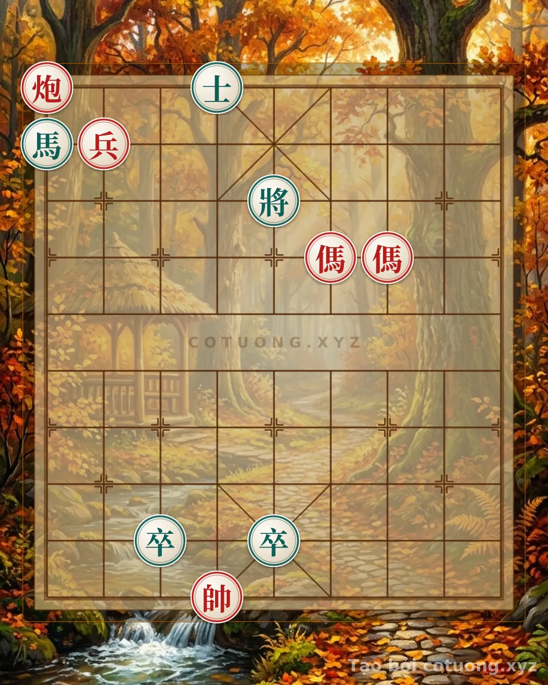Challenge: Black General Captured by Red: Cannon Exposed at 9, Heavy Penalty for Black Advisor - Can you solve it?
