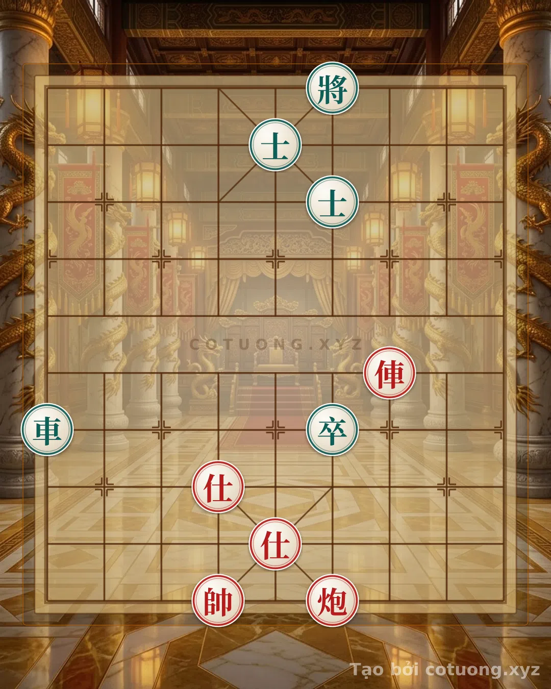 Challenge: The 'RED CHARIOT 3 TONS 5' Move - The Compulsory Winning Strategy on the Online Xiangqi Board - Can you solve it?
