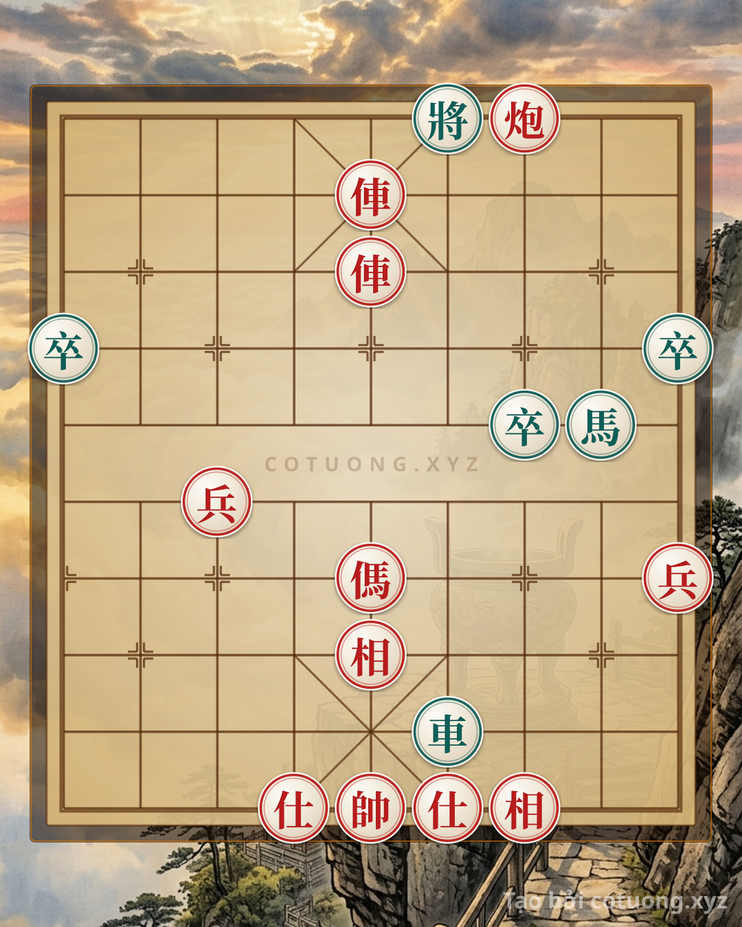 Challenge: Red Cannon, Black Chariot Under Siege: The Red Army's Counterattack Strategy in Chinese Chess - Can you solve it?