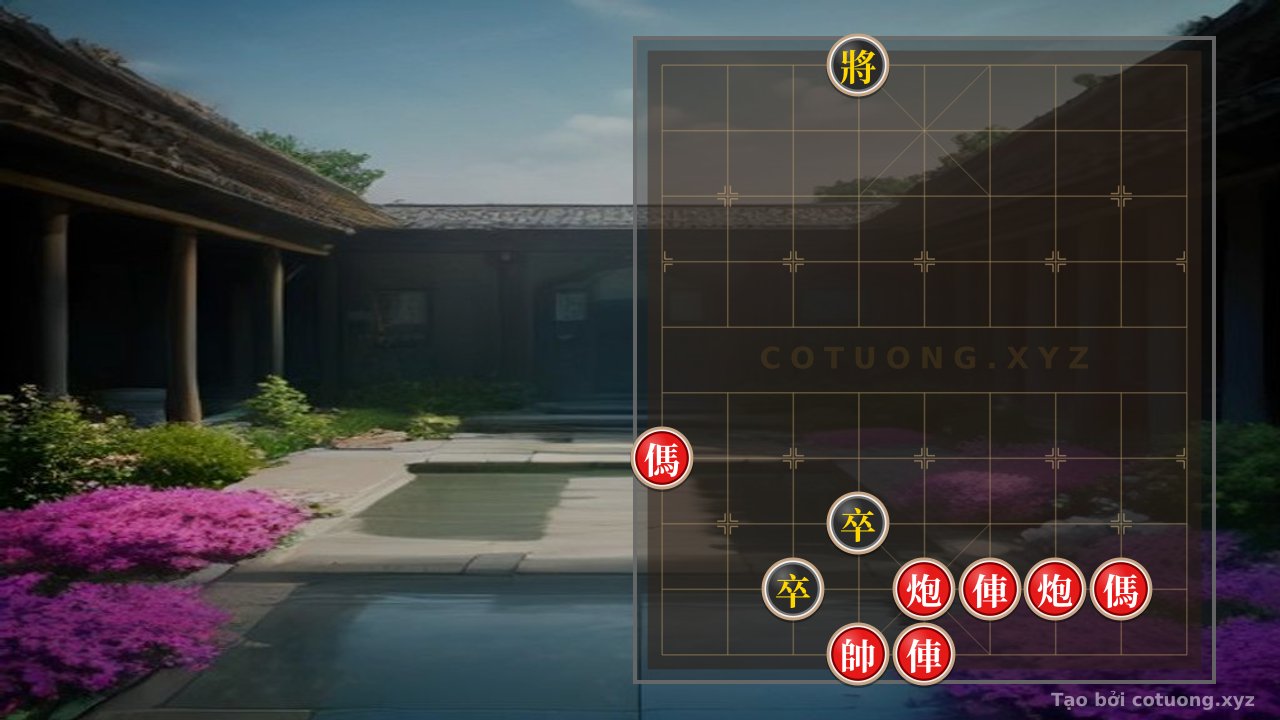 Thế cờ: Master Strategy: Double Horse Face-to-Face - Red's Dominating Black — Cờ Tướng Online