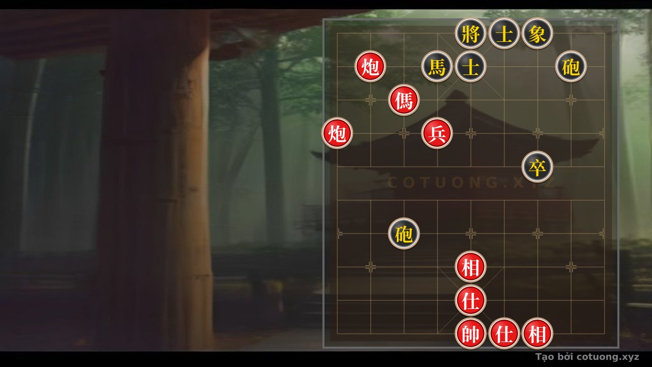 Thế cờ: Classic Checkmate: The Duel of the Double Cannons and the Art of Defending 2 Bishops and 2 Elephants — Cờ Tướng Online