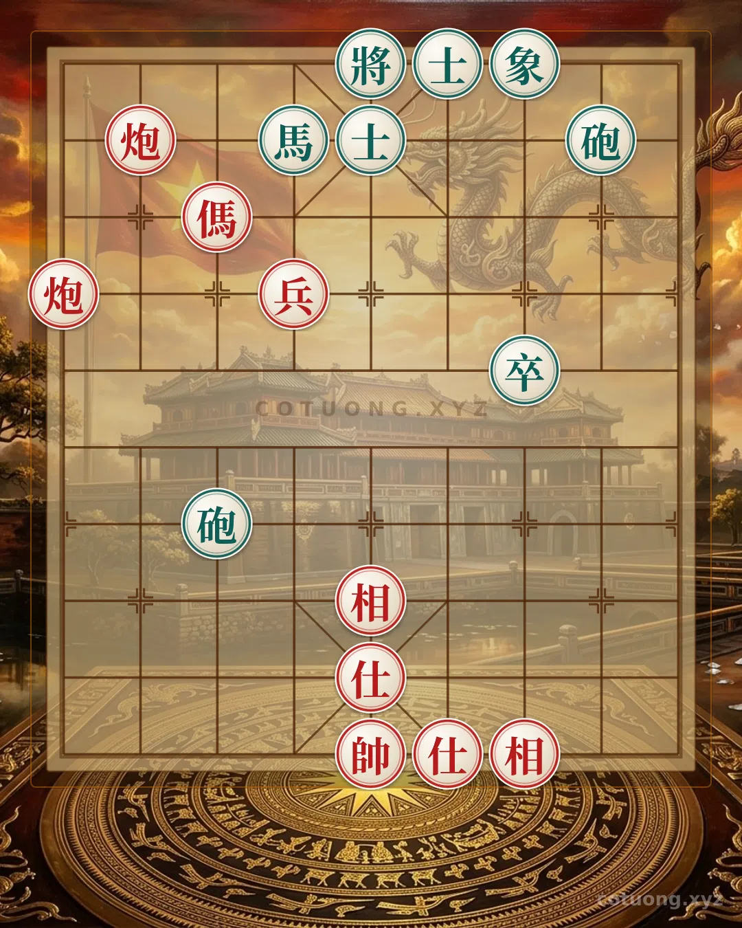 Challenge: Classic Checkmate: The Duel of the Double Cannons and the Art of Defending 2 Bishops and 2 Elephants - Can you solve it?