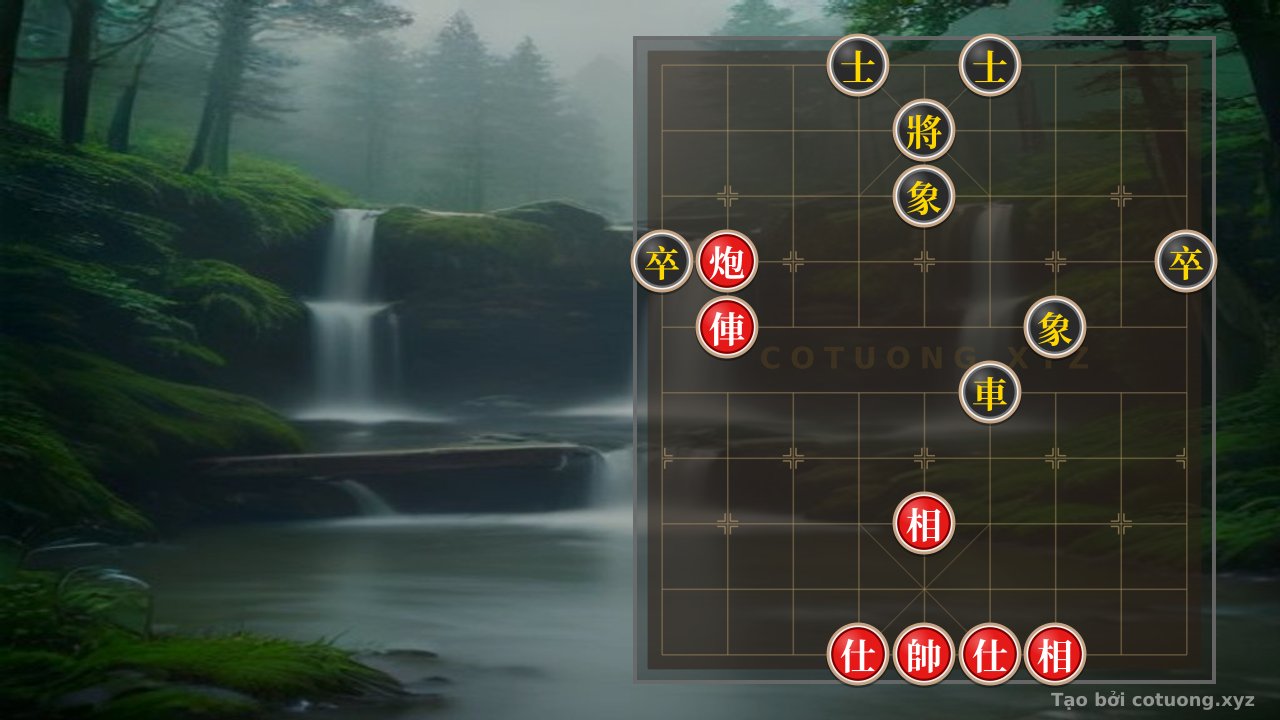 Thế cờ: Red Cannon on 8th File, 7th Rank: A Bold Strategy to Strike the Black King's Heart — Cờ Tướng Online