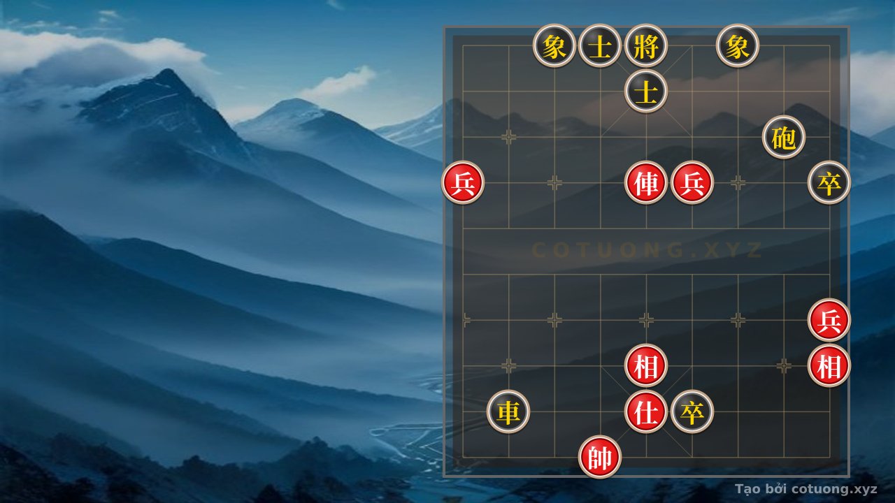 Thế cờ: Red General Chess: Breaking the 'Black Chariot Exposed on Row 2' Strategy in a Level 1/10 Game — Cờ Tướng Online