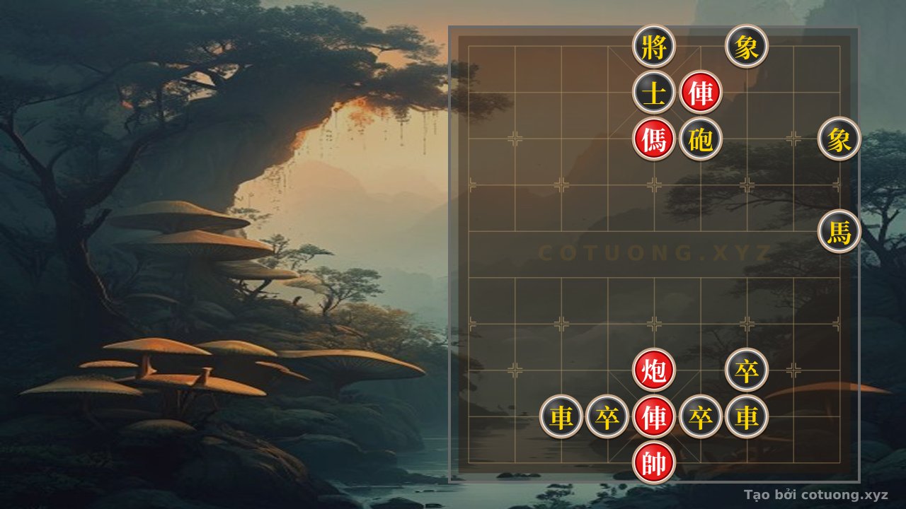 Thế cờ: Super Difficult General's Chess: The Secret to Defeating Black with Double Horses Interlocking — Cờ Tướng Online