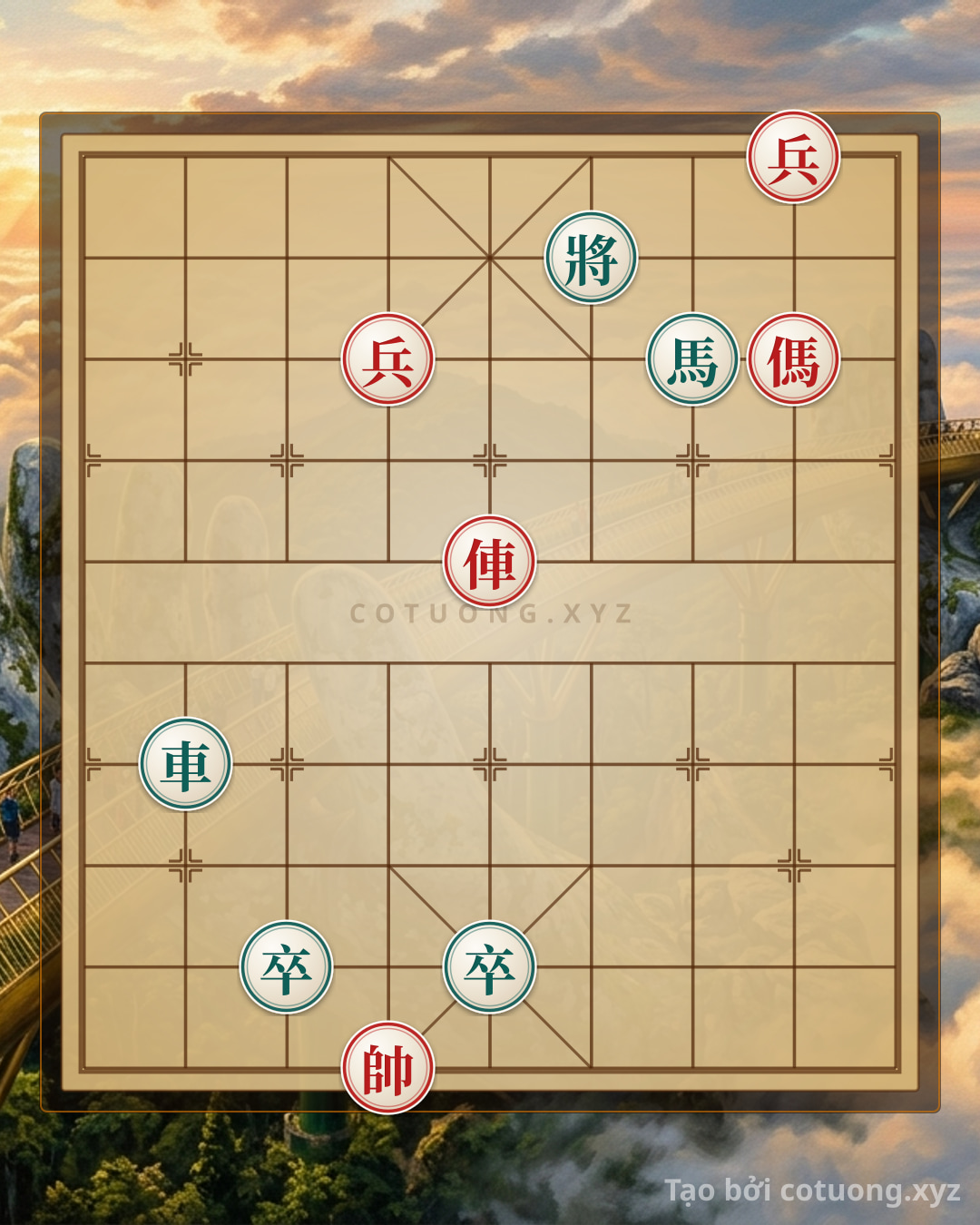Challenge: Xiangqi Formation 'Double Horse Trap': When Red Presses with Chariot and Horse, Black Must Rely on Full Courage - Can you solve it?