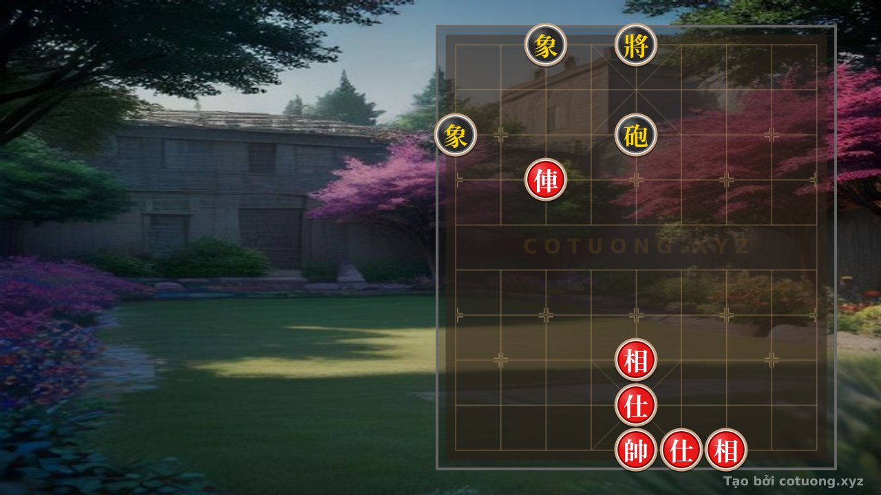 Thế cờ: Red General's Crushing Black Formation: Rook's Straight Attack on the 7th Rank — Cờ Tướng Online