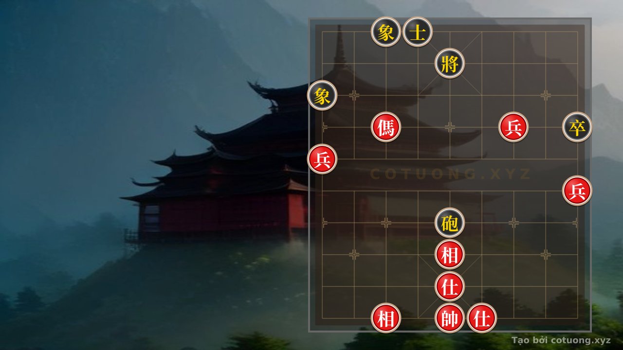 Thế cờ: Xiangqi Master's Secret: Red Horse's Triple Pawns Crush the Lonely Cannon - When Chaos Becomes Art — Cờ Tướng Online