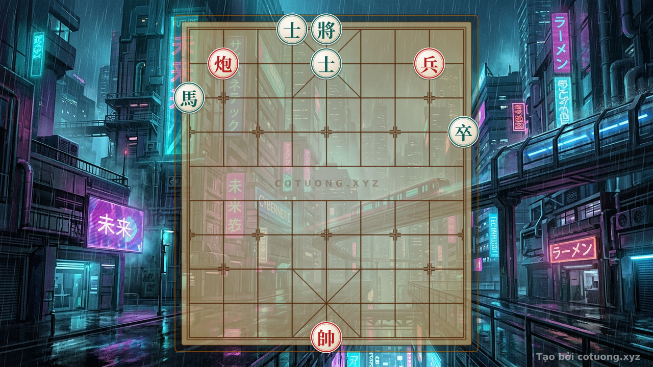 Thế cờ: Xiangqi: Red Strategy Wins in the Dark – Red Cannon at 8 Strikes Black Advisor — Cờ Tướng Online
