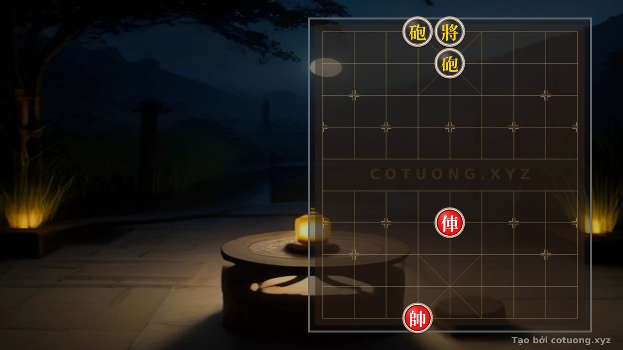 Thế cờ: Hidden General's Gambit: The Lonely Red Cannon - Unexpected Counterattack Secret (Level 5/10) — Cờ Tướng Online