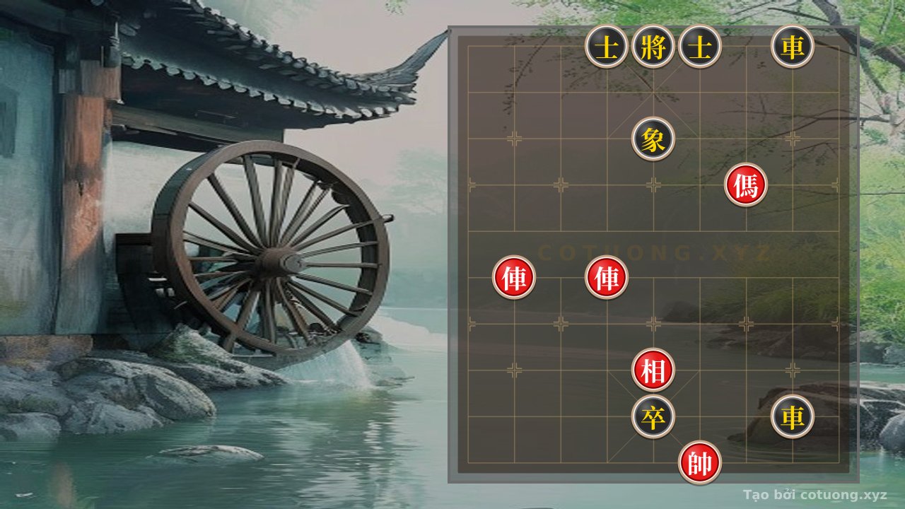 Thế cờ: Classic Checkmate: 2 Rooks, Horse, and Elephant vs. 2 Rooks, Pawns, 2 Advisors, and Elephants - Red's Winning Strategy — Cờ Tướng Online