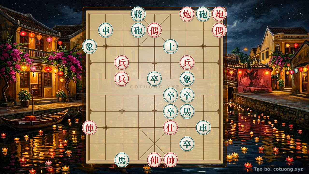 Thế cờ: Defensive Tips When Facing Double Horses Interlocking - Tactics for Black — Cờ Tướng Online