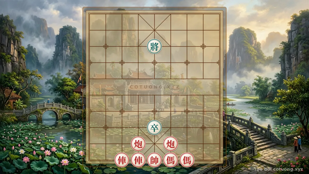 Thế cờ: Red General's Rook vs. Black's Cannon: Strategic Insights in Chinese Chess — Cờ Tướng Online